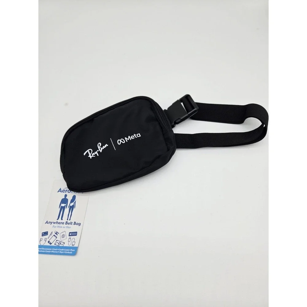 Ray-Ban‎ x Meta Sunglasses Black Solid Aero Loft Fanny Pack
